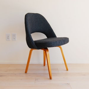 Early Knoll Eero Saarinen Armless Executive Chair with Bentwood Legs Mid Century Modern image 1