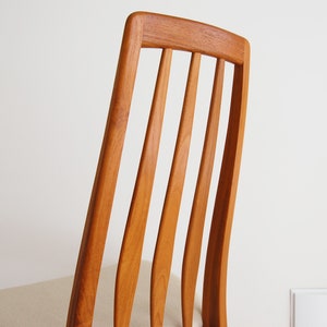 Danish Modern Niels Koefoed Teak Eva Chair for Koefoeds Hornslet Made in Denmark image 4