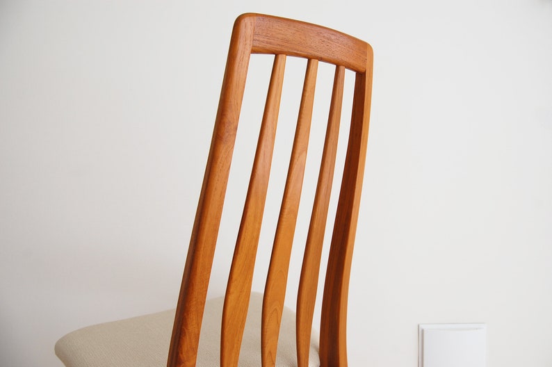 Danish Modern Niels Koefoed Teak Eva Chair for Koefoeds Hornslet Made in Denmark image 4