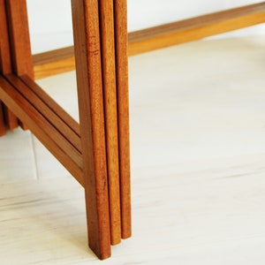 Danish Modern Solid Teak Nesting Tables Peter Hvidt and Orla Molgaard Nielsen France and Deverkosen Made in Denmark image 6