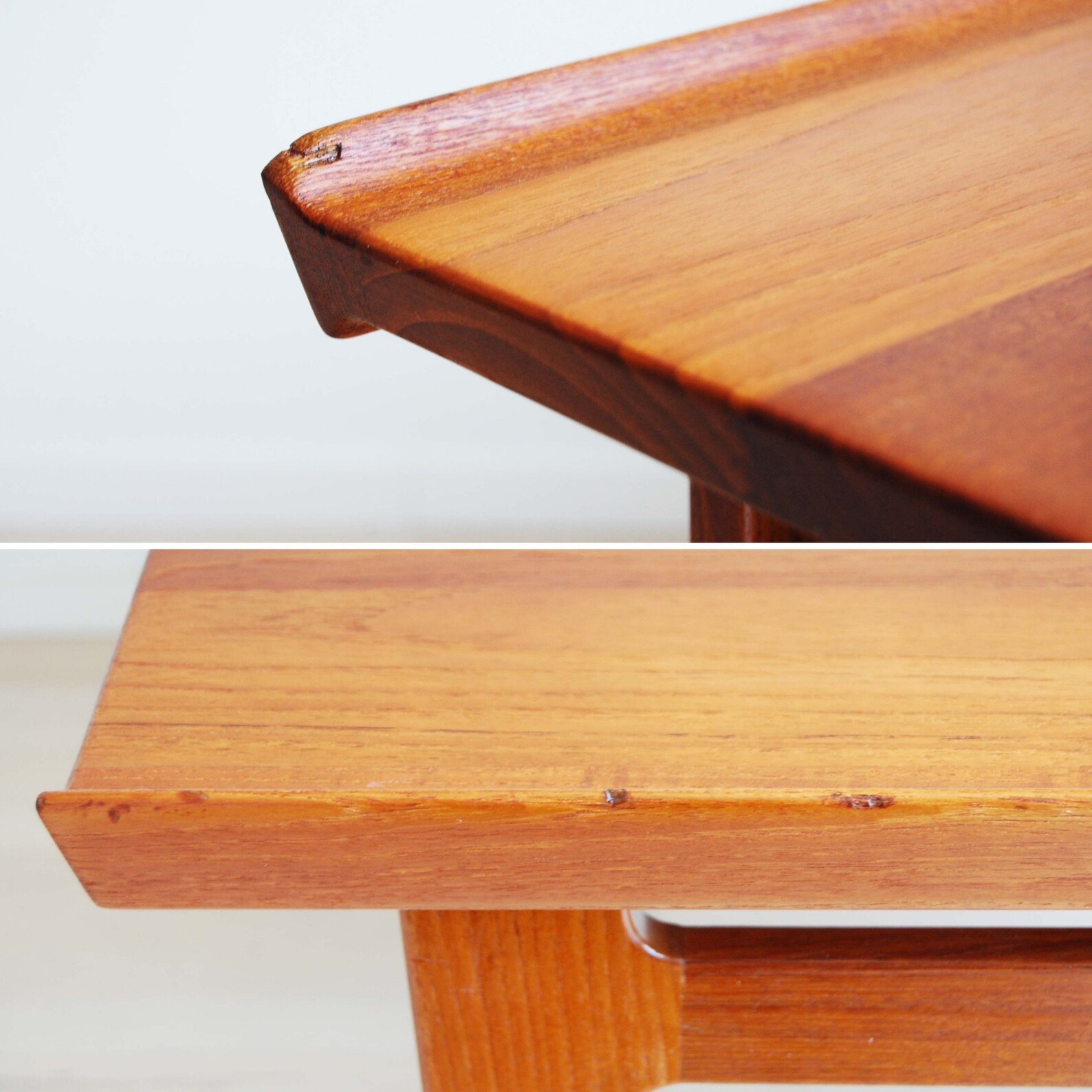 Danish Modern Finn Juhl Solid Teak Square Coffee Table France Etsy