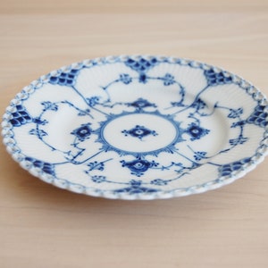 Royal Copenhagen Blue Fluted Full Lace Bread and Butter Plate Made in Denmark, 615/1088 image 3