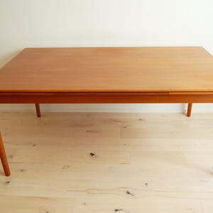 Danish Modern Teak Extendable Dining Table by AM Mobler Made in Denmark