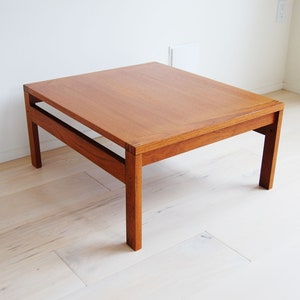 Danish Modern Trioh Mobler Teak Square Coffee/end Table Made in