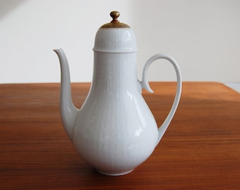 Rosenthal Studio Line Romance Coffee Pot White and Gold Bjorn Wiinblad Made in Germany