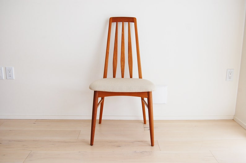 Danish Modern Niels Koefoed Teak Eva Chair for Koefoeds Hornslet Made in Denmark image 2