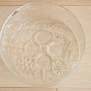 Scandinavian Modern Nuutajarvi Flora 6 inch Glass Serving Bowl Oiva Toikka Made in Finland image 5