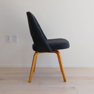 Early Knoll Eero Saarinen Armless Executive Chair with Bentwood Legs Mid Century Modern image 2