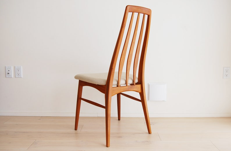 Danish Modern Niels Koefoed Teak Eva Chair for Koefoeds Hornslet Made in Denmark image 3