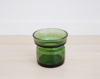 Scandinavian Modern Dansk Designs Green Glass Candle Holders Jens Quistgaard