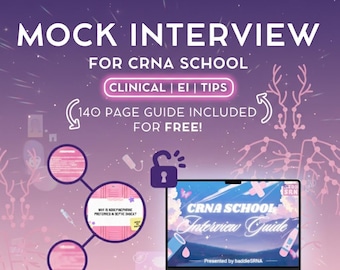 CRNA School Mock Interview and Study Guide