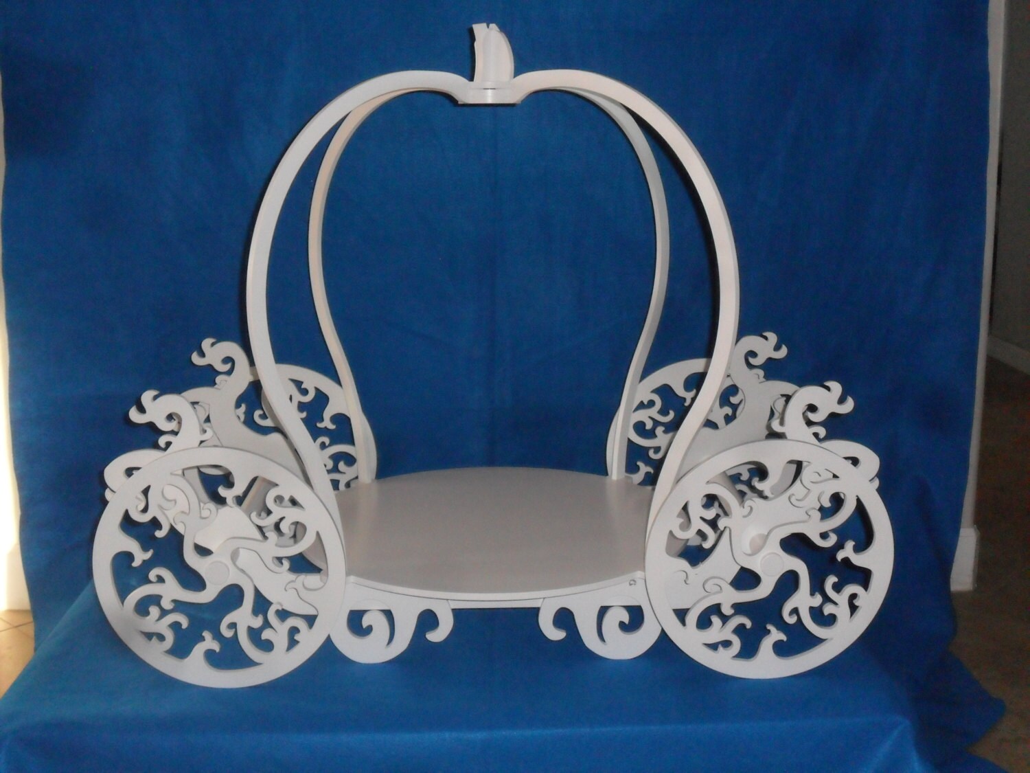 Princess Carriage Cake Stand Wood Painted 23 Round Etsy