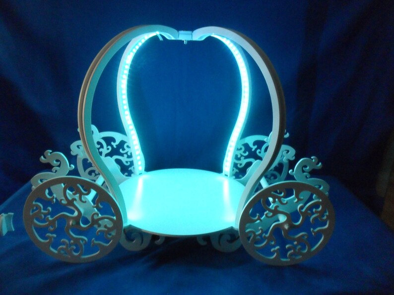 Princess Carriage Cake Stand with Lights Wedding Etsy