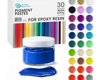 Opaque Pigment Paste Set, 30 Colors, 20g Each, Epoxy Resin Supply