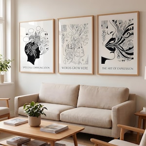 Logopedposters Set med 3, logopedposters, logopedposter, logopedposter, logopedposter
