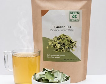 Organic Pandan Leaf Tea (Pandanus amaryllifolius) – Fragrant Thai Herbal Tea, Sweet Green Infusion