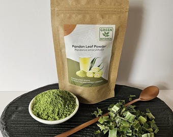 Organic Dried Pandan (Pandanus) Leaves Powder from Thailand