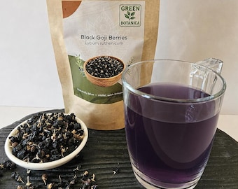 Dried Black Goji Berries – Colour-Changing Herbal Tea and Drink Garnish