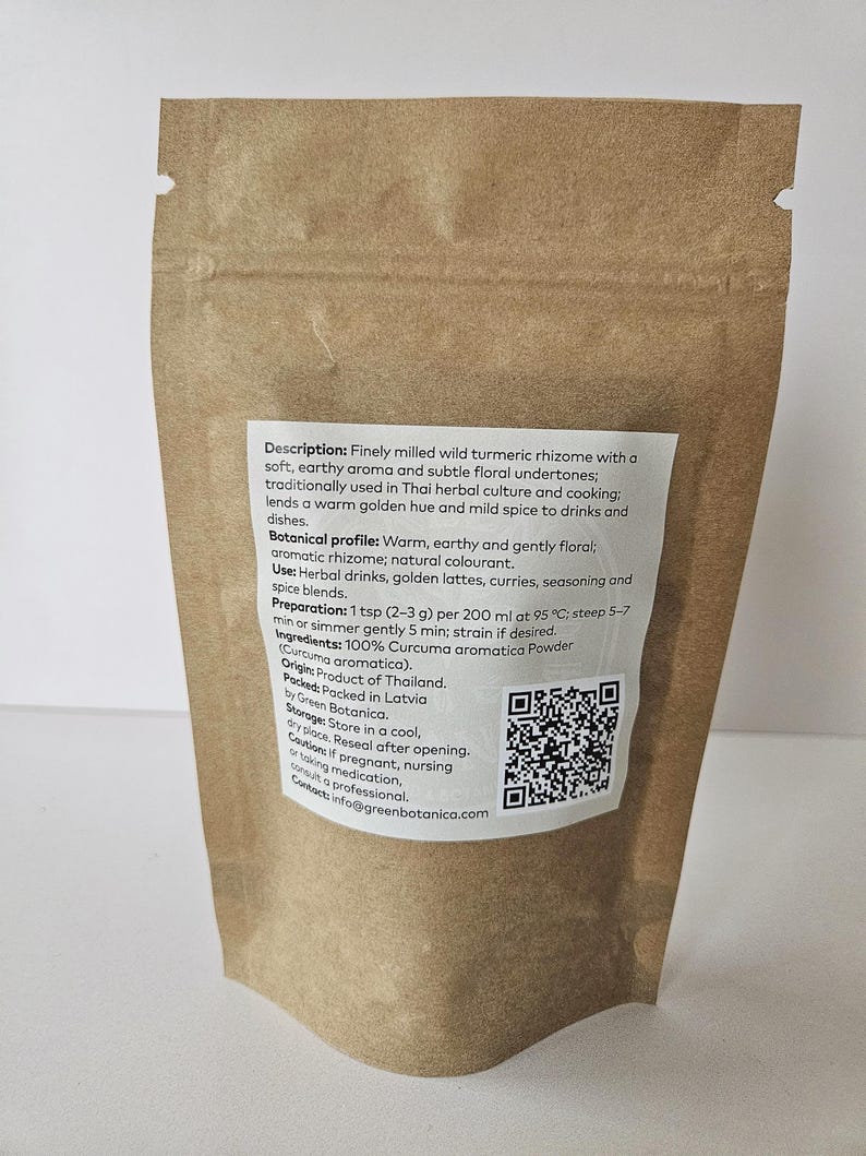 Curcuma Aromatica Powder – Wild Turmeric (Kasturi Manjal) – Natural Golden Seasoning image 6