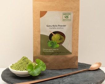 Gotu kola / wąkrota azjatycka w proszku (Centella asiatica) – ciepłe napoje · koktajle · mieszanki ziołowe