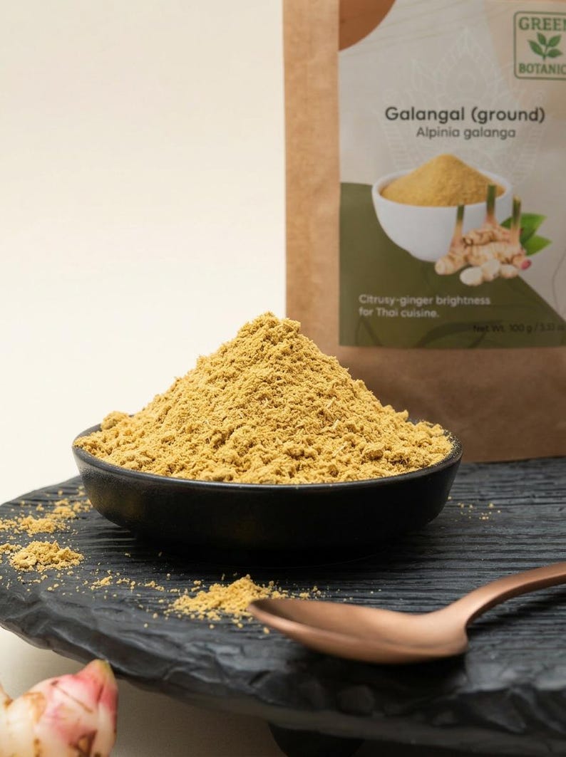 Galangal Root Pulver – Greater Galangal – Thai ingefära – Alpinia galanga Krydda bild 2