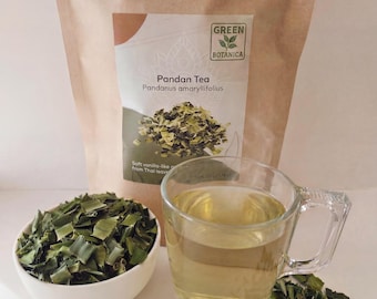 Tisane de feuille de pandan biologique (Pandanus amaryllifolius) - Tisane thaïlandaise parfumée, infusion verte douce