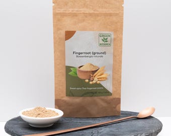 Racine de doigt en poudre – Boesenbergia Rotunda – Racine d'épice thaï Krachai