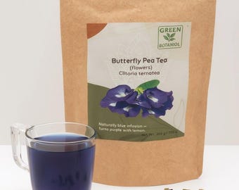 Organic Butterfly Pea Flowers – Dried Blue Herbal Tea, Clitoria ternatea Infusion