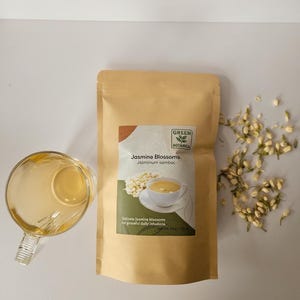 Tisane de fleurs de jasmin (Jasminum sambac) – tisanes · tisanes glacées · mélanges de tisanes image 3