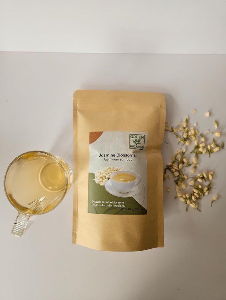 Tisane de fleurs de jasmin (Jasminum sambac) – tisanes · tisanes glacées · mélanges de tisanes image 3