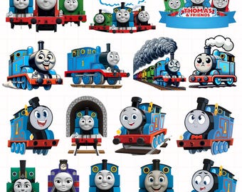 Thomas and Friends Svg Bundle, Thomas and Friends Png, Clipart, Svg For Cricut, Vector, Instant Download, Digital Files