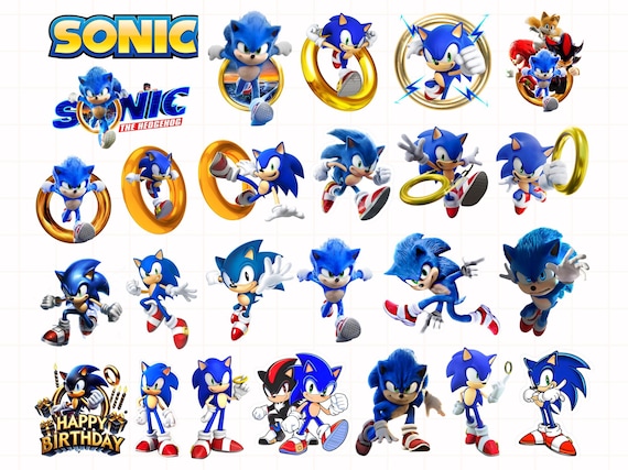 Sonic Png Bundle, High Quality, Sonic Clipart Png, Sonic Silhouette, Sonic Birthday, Sonic print, Baby shirt Diy, Sonic Print Kids Shirt Png