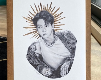 Drawing Print Golden Jungkook / BTS - A4