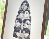 Drawing Print BTS Bulletproof - A4