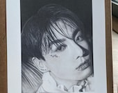 Drawing Print Sparkle Jeon Jungkook / BTS - A4