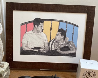 Drawing Print Patrick & David - Pansexual - A4