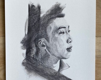 Drawing Print CBTM Kim Namjoon / BTS RM - A4