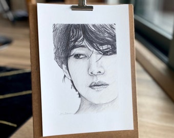 Sketch Print MOTS Kim Taehyung / BTS V - A4