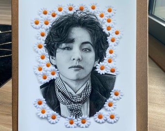 Drawing Print Daisy Taehyung / BTS V - A4