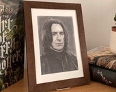 Drawing Print Alan Rickman / Severus Snape - A4