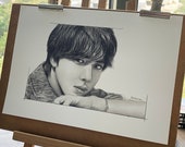 Drawing Print Kim Seokjin / BTS Jin - A4