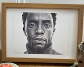 CHARITY Drawing Print Chadwick Boseman - A4