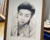 Drawing Print Kim Namjoon / BTS RM - A4