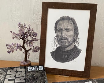 Drawing Print Mads Mikkelsen / Galen Erso - A4