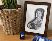 Drawing Print John Barrowman / Captain Jack Harkness - A4