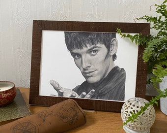 Drawing Print Colin Morgan / Merlin - A4