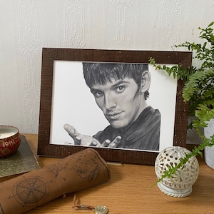 Zeichnung Print Colin Morgan / Merlin - A4