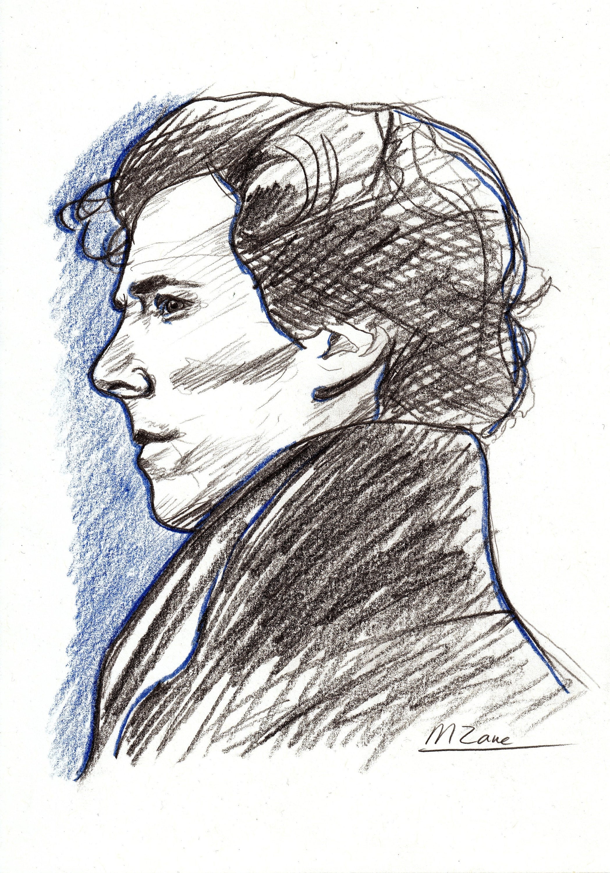 Drawing of Benedict Cumberbatch is going on   9GAG