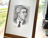 Sketch Print Kim Namjoon / BTS RM - A4