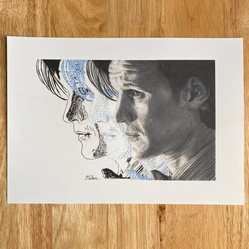 Drawing Print Matt Smith / Eleventh Doctor A4 image 2